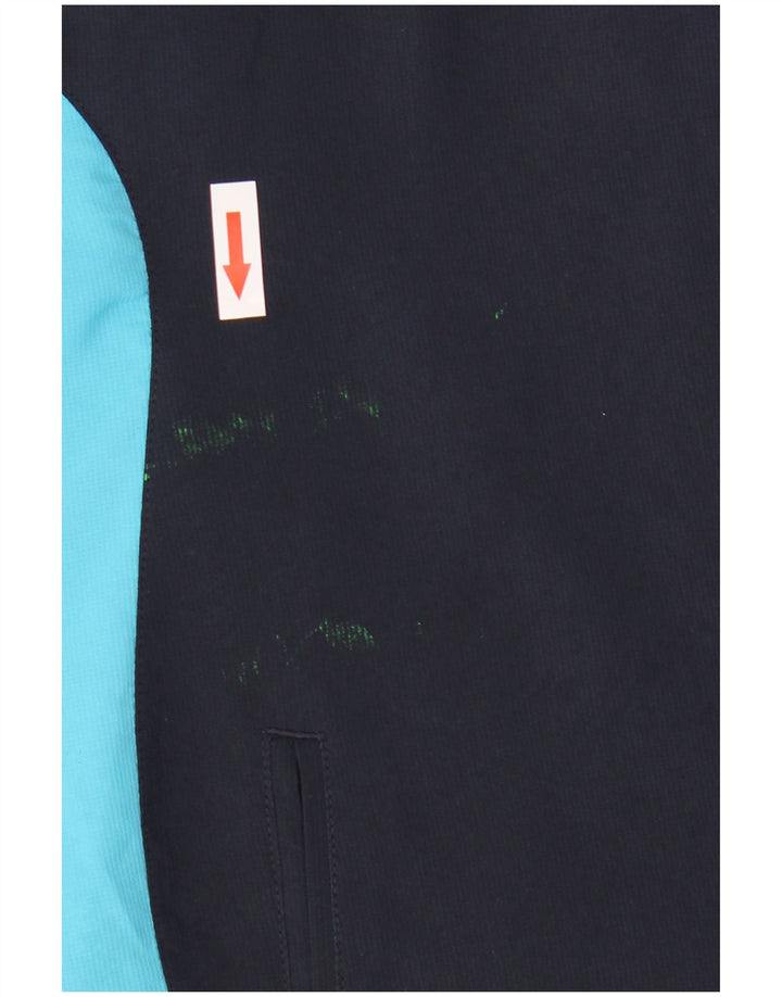 Adidas Hommes Climalite Survêtement Top Veste Large Bleu Marine Colorblock