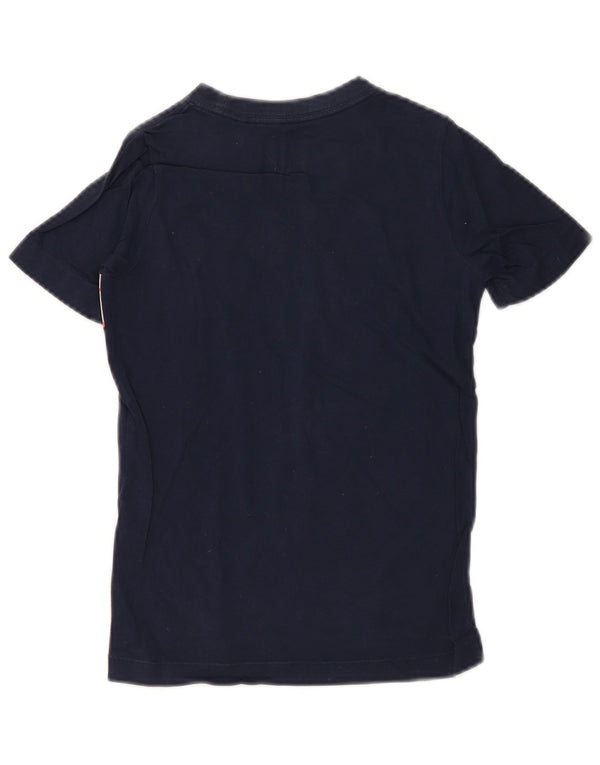 Nike Garçons Graphic T-Shirt Top 6-7 ans XS Bleu Marine Colourblock