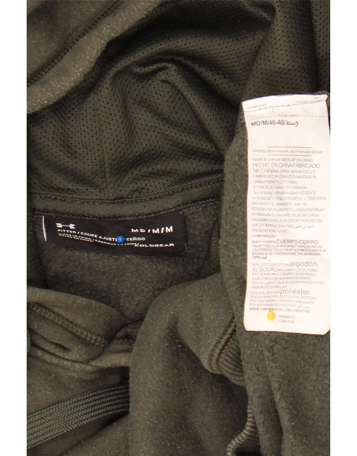 Under Armour Pull à Capuche Cold Gear Homme Kaki Moyen Coton