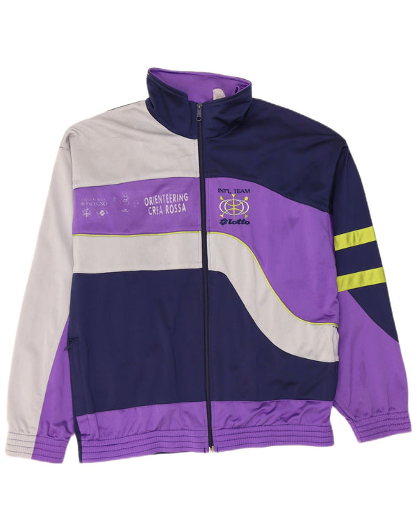 Lotto Veste de Survêtement Graphique pour Homme Large Bleu Marine Colorblock