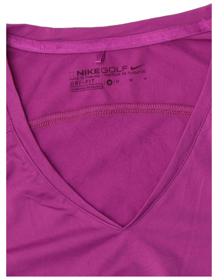 NIKE T-shirt Dri Fit pour femme UK 12 Rose moyen