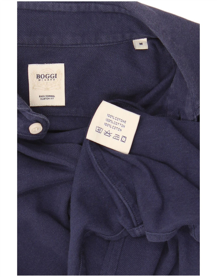 Boggi Chemise Milano Homme Bleu Marine Moyen Coton
