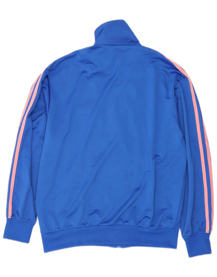 Adidas Veste de survêtement pour femme UK 12/14 Bleu moyen Polyester