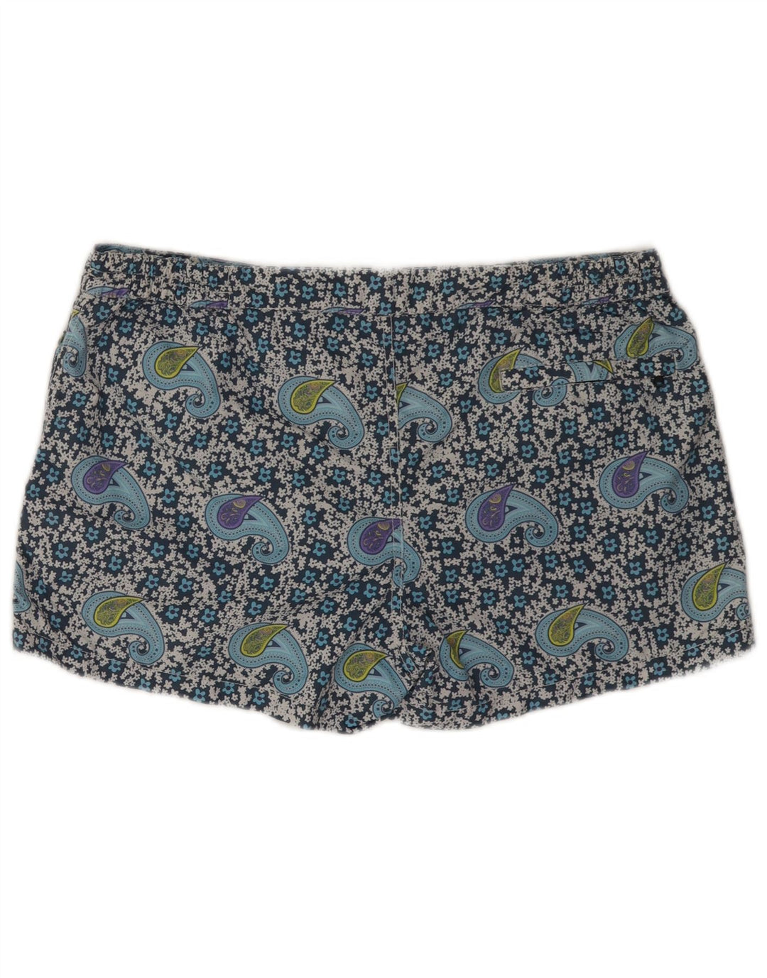 MC2 SAINT BARTH Short de Bain Homme Large Bleu Paisley Polyamide