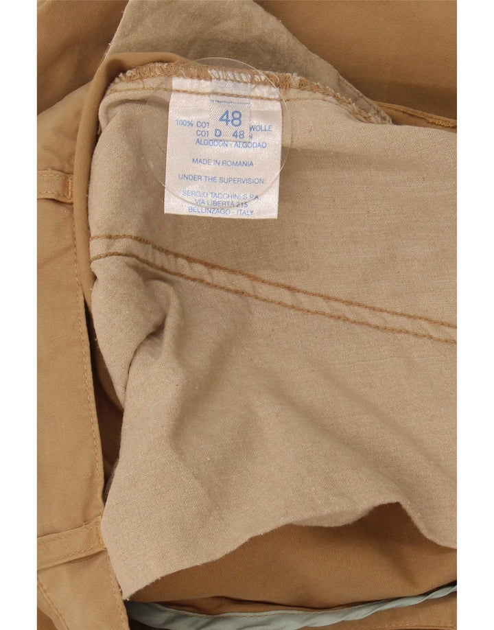 Sergio Tacchini Pantalon Chino Droit Homme IT 48 Medium W32 L29 Beige
