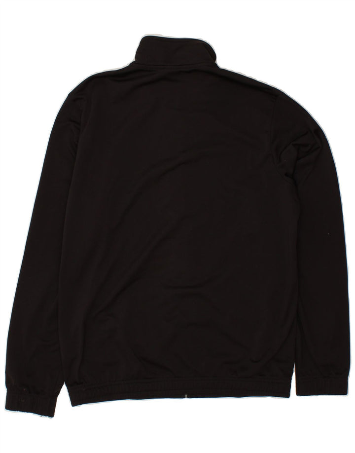 PUMA Boys Graphic Tracksuit Top Jacket 15-16 Years 2XL Black Polyester Vintage Puma and Second-Hand Puma from Messina Hembry 