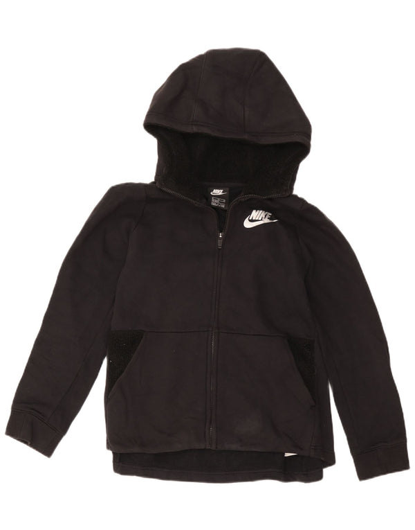 Nike Pull à capuche zippé fille 13-14 ans XL Noir Coton