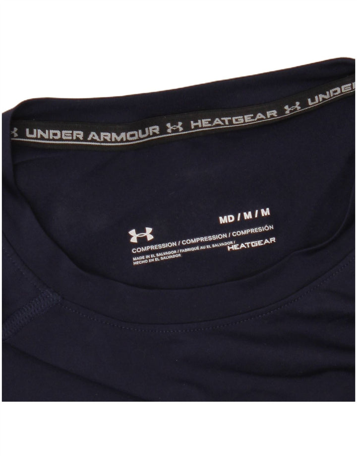 Under Armour T-Shirt Heat Gear Homme Bleu Marine Moyen Synthétique