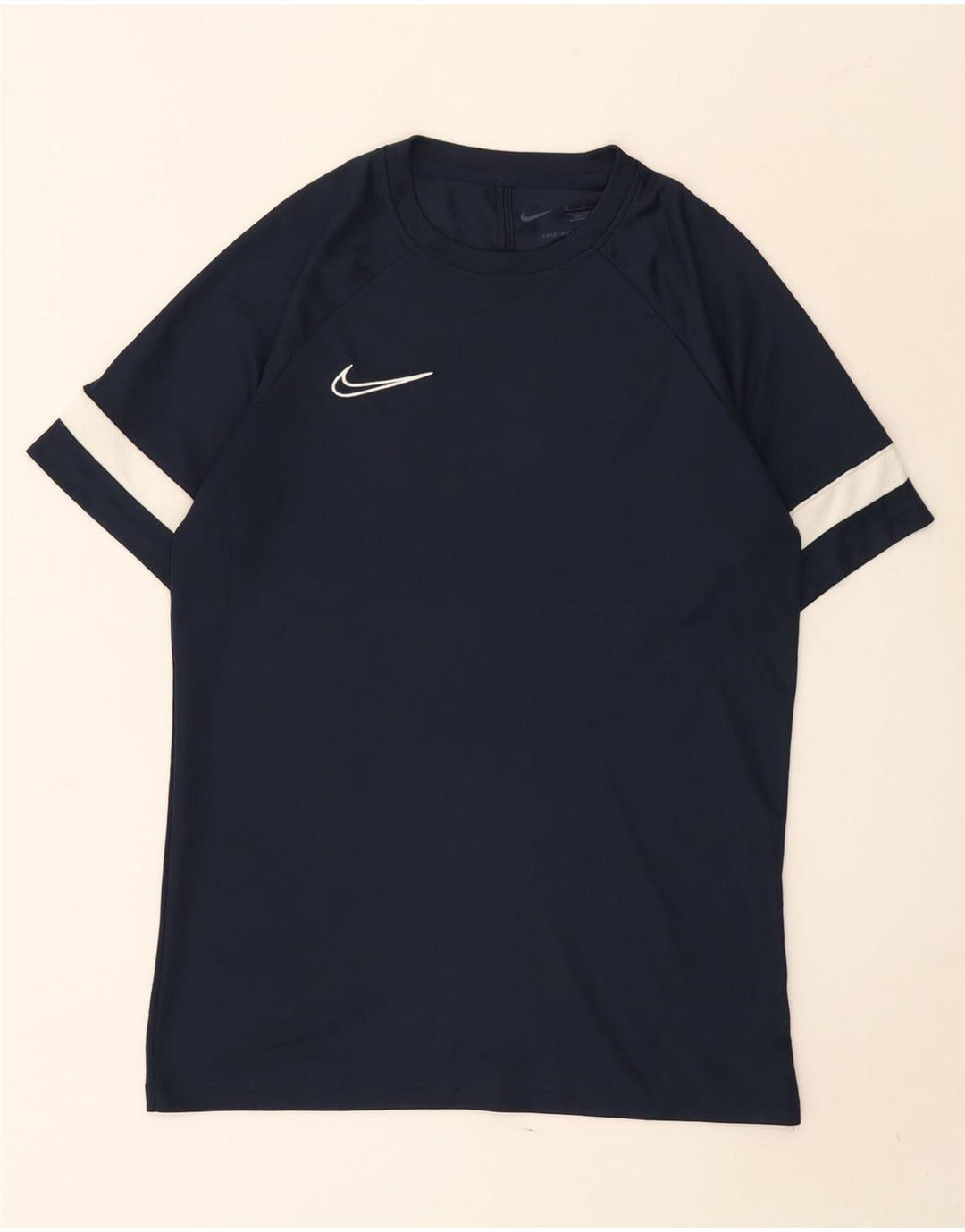 Nike Hommes Dri Fit T-Shirt Haut Bleu Marine Colorblock