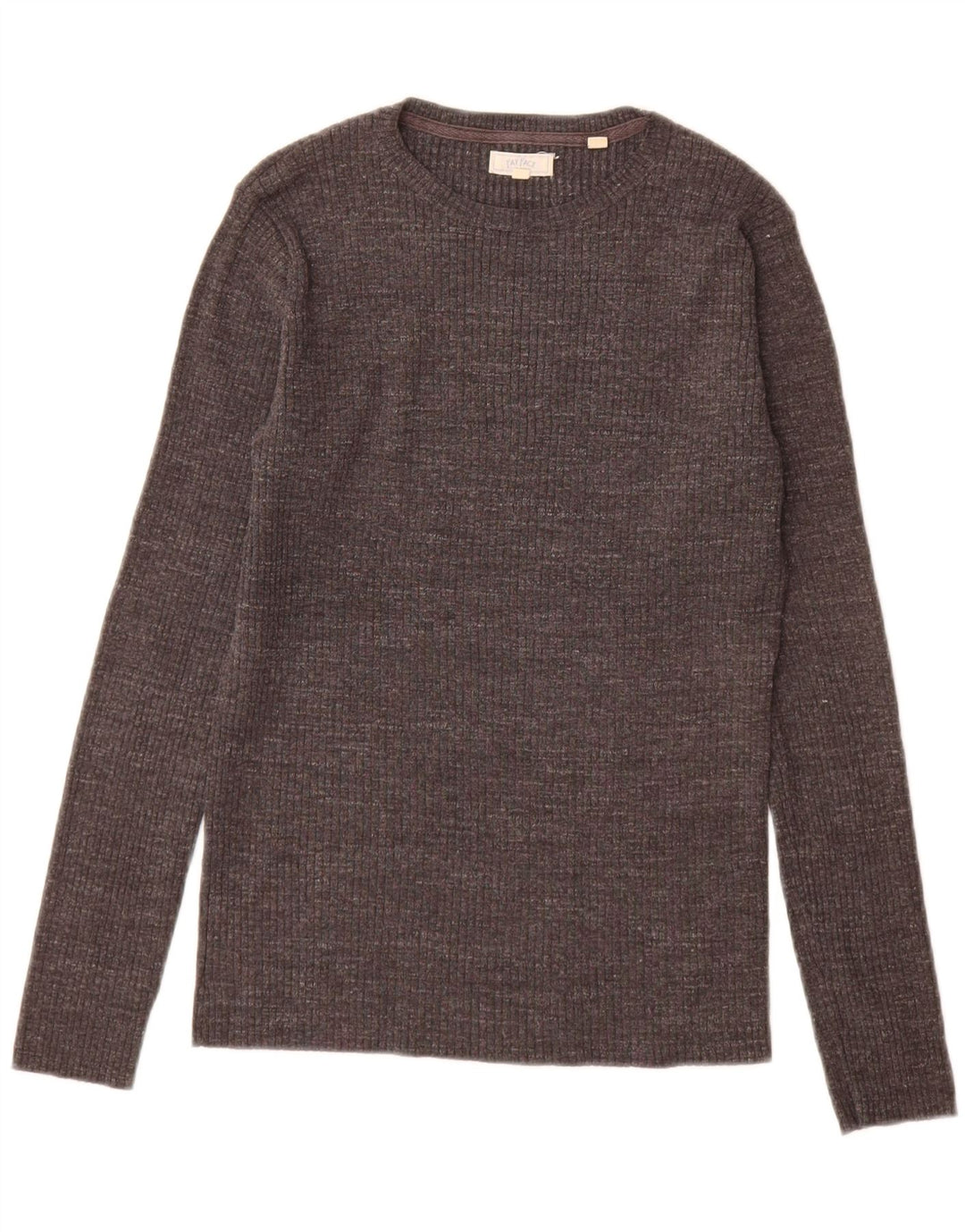Fat Face Top Femme Manches Longues UK 42 Gris Moyen Coton