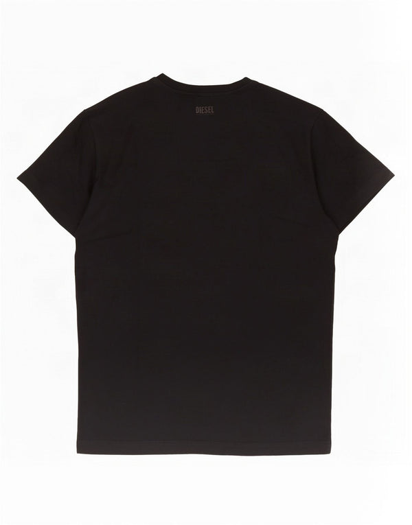 Diesel T-shirt graphique pour homme 2XL en coton noir