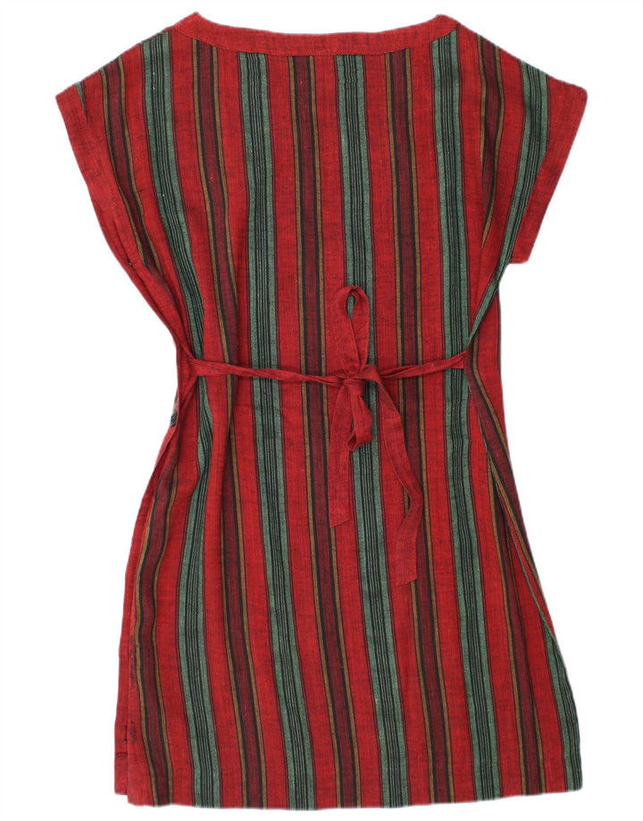 Robe tunique femme vintage IT 48 XL Rayé Rouge