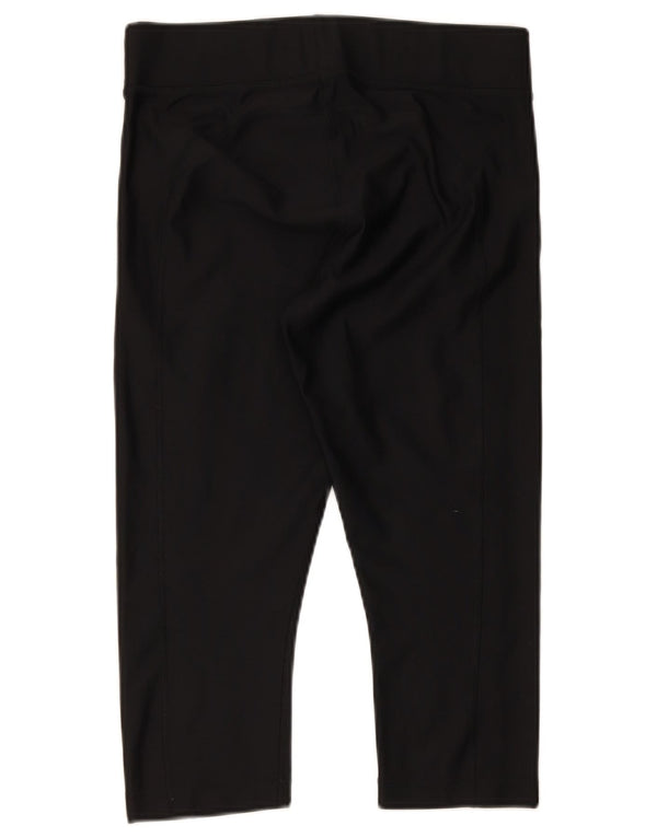 Under Armour Legging Capri Heat Gear pour femme UK 14 Large Noir