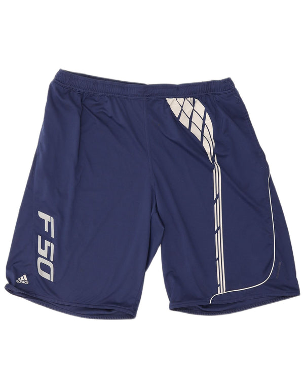 Adidas Short de sport Clima 365 Graphic pour homme 2XL Bleu marine Colourblock
