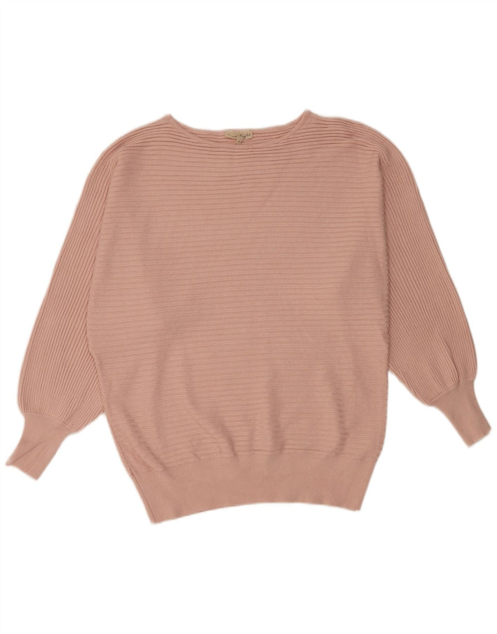 Phase Eight Pull col bateau pour femme UK 14 Viscose rose moyen