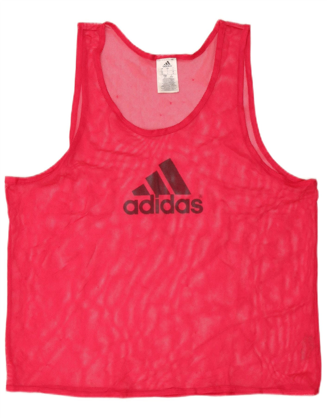Adidas Mens See Through Graphic Débardeur Grand Rose Polyester