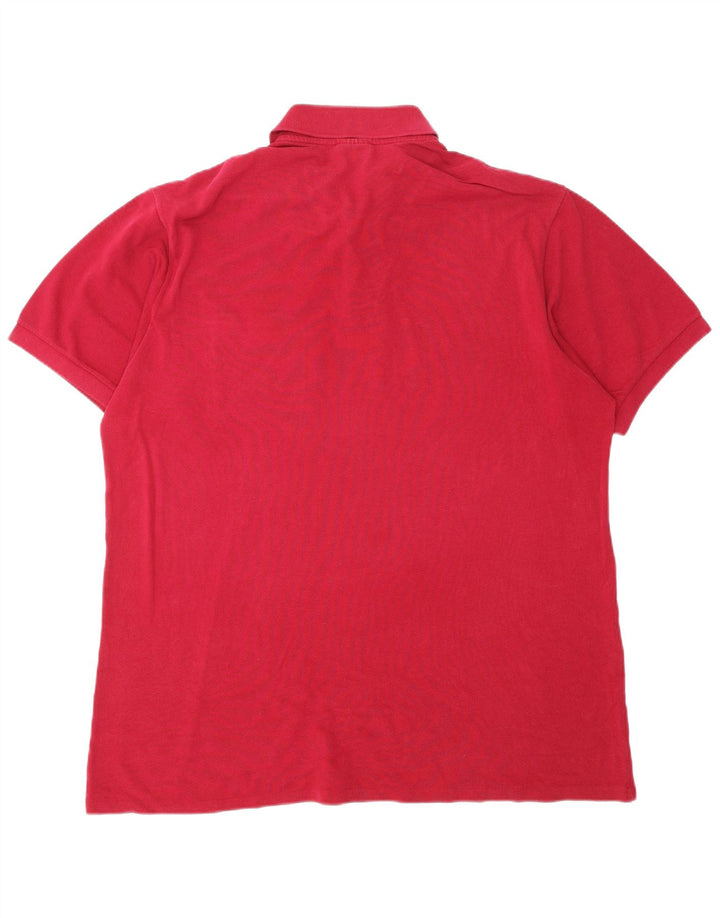 LACOSTE Polo Homme Taille 6 XL Rouge Coton