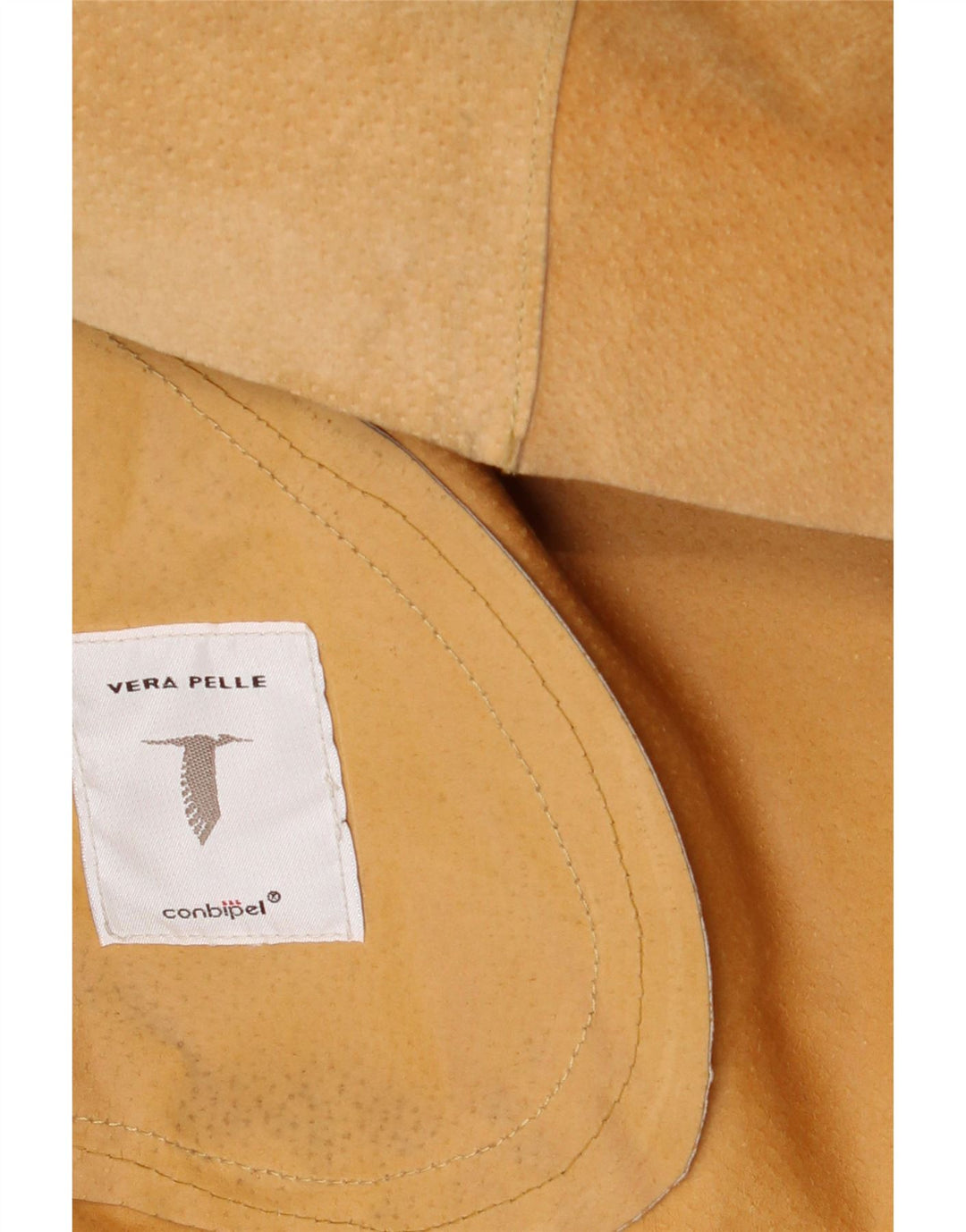 CONBIPEL Womens Suede Overcoat UK 12 Medium Beige Leather Vintage Conbipel and Second-Hand Conbipel from Messina Hembry 