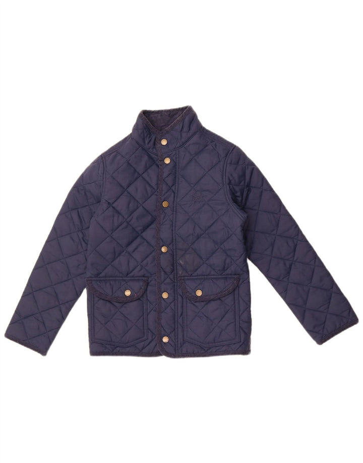 Benetton Veste matelassée pour femme UK 10 Small Bleu marine
