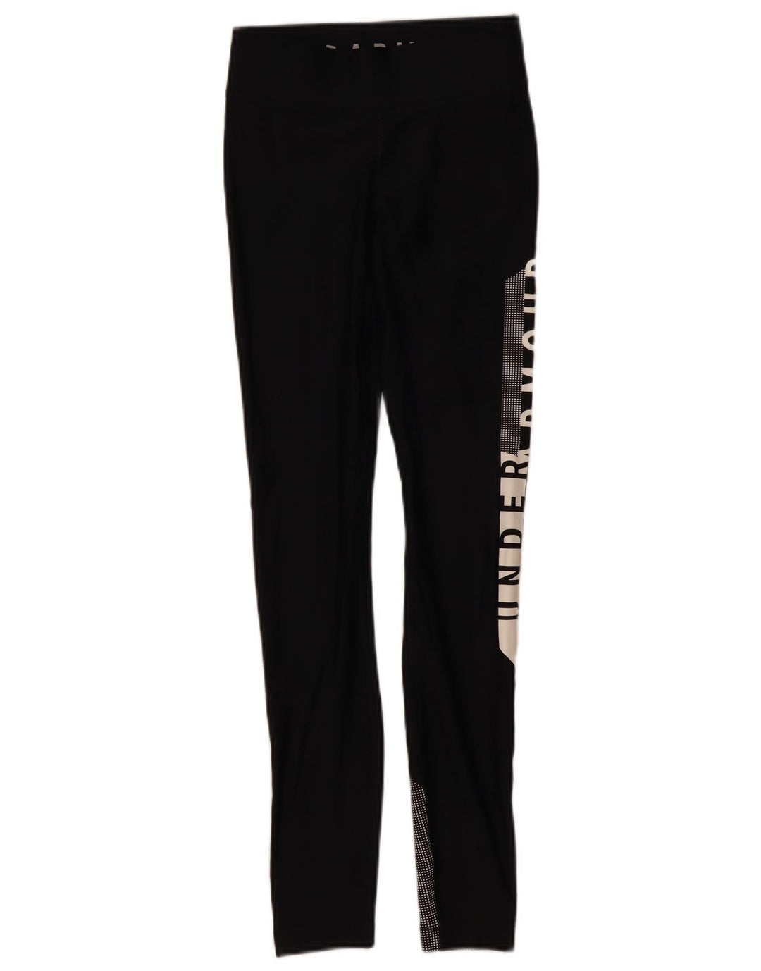 UNDER ARMOUR Legging Heat Gear Graphic pour femme UK 4 XS Noir