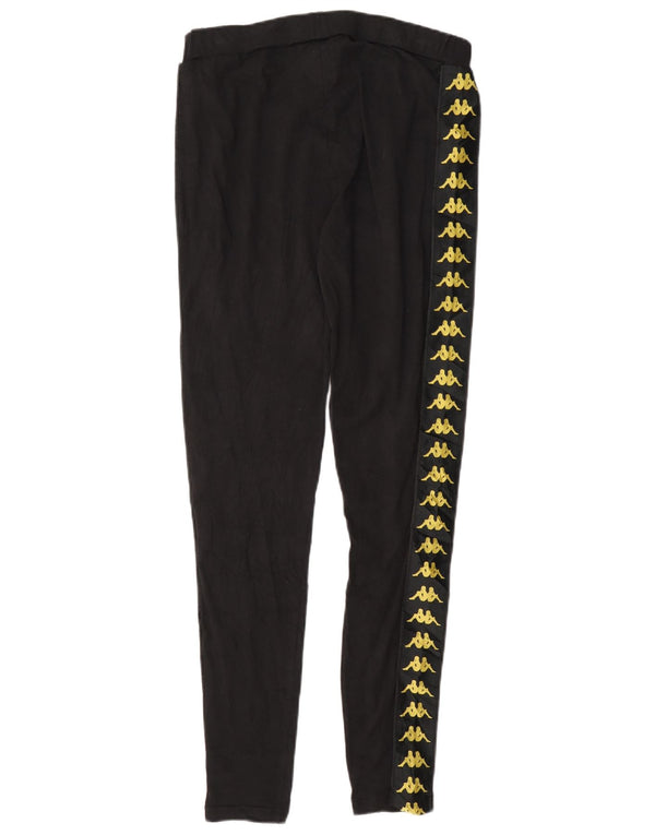 Kappa Leggings graphiques pour femmes UK 14 Large coton noir