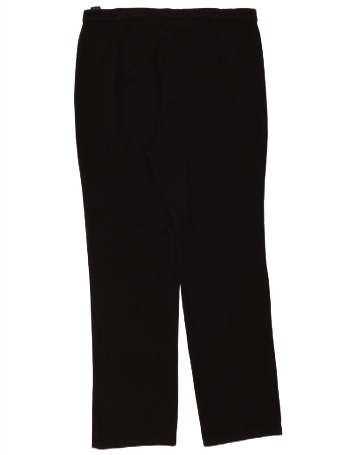 Marks & Spencer Pantalon décontracté pour femme UK 14 Large W34 L32 Noir Polyester