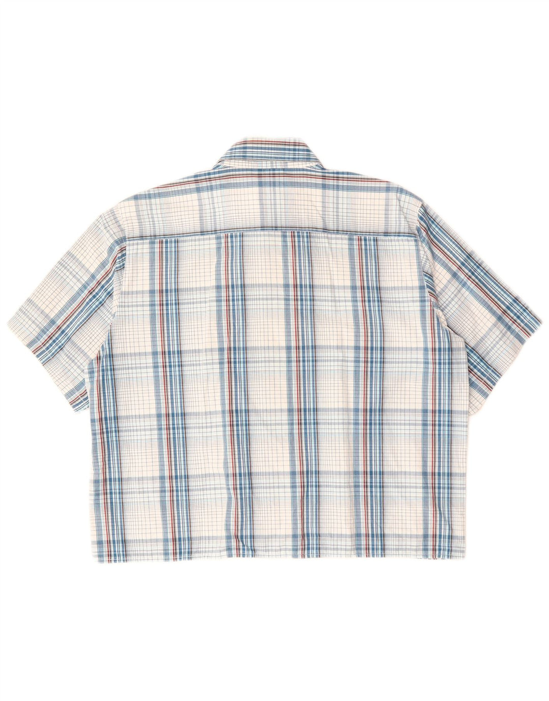 CARHARTT Chemise à manches courtes pour homme en coton à carreaux bleus