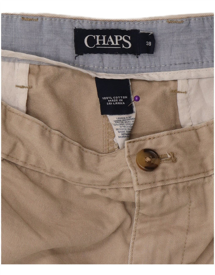 Chaps Short Chino Homme W38 XL Coton Beige