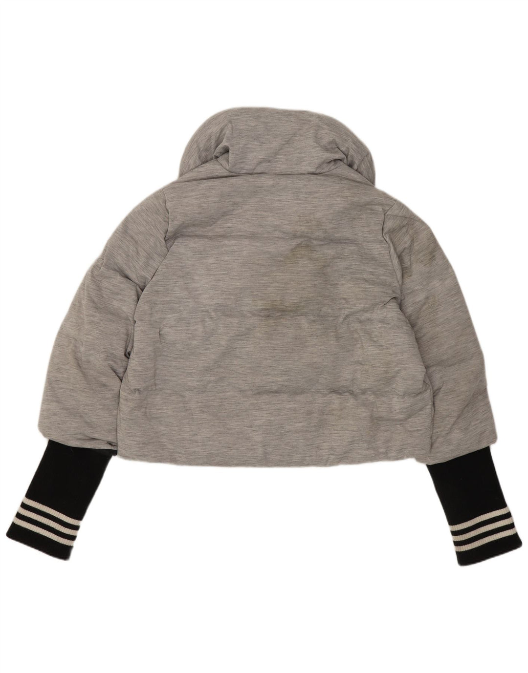 Adidas Veste courte rembourrée pour femme UK 14 Gris moyen Colourblock Polyamide