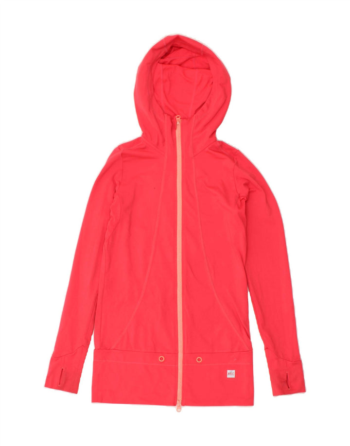 MOUNTAIN EQUIPMENT Womens Zip Hoodie Sweater UK 6 XS Pink Polyester | Vintage Mountain Equipment | Thrift | Second-Hand Mountain Equipment | Used Clothing | Messina Hembry 