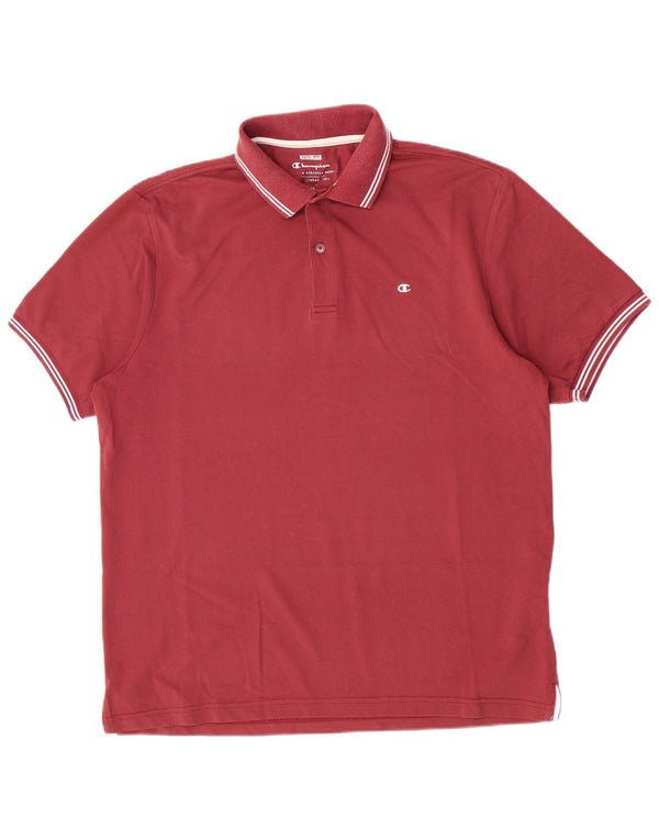 Champion Polo Easy Fit XL Homme Rouge Coton
