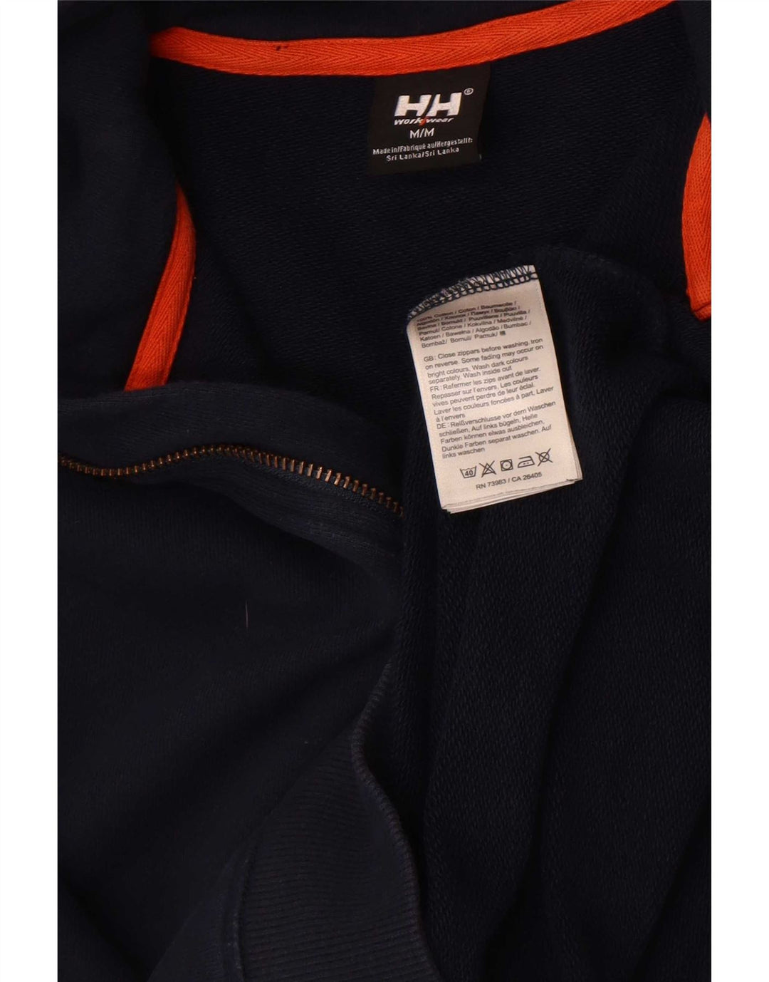 Helly Hansen Sweat-shirt à col zippé pour homme en coton bleu marine moyen
