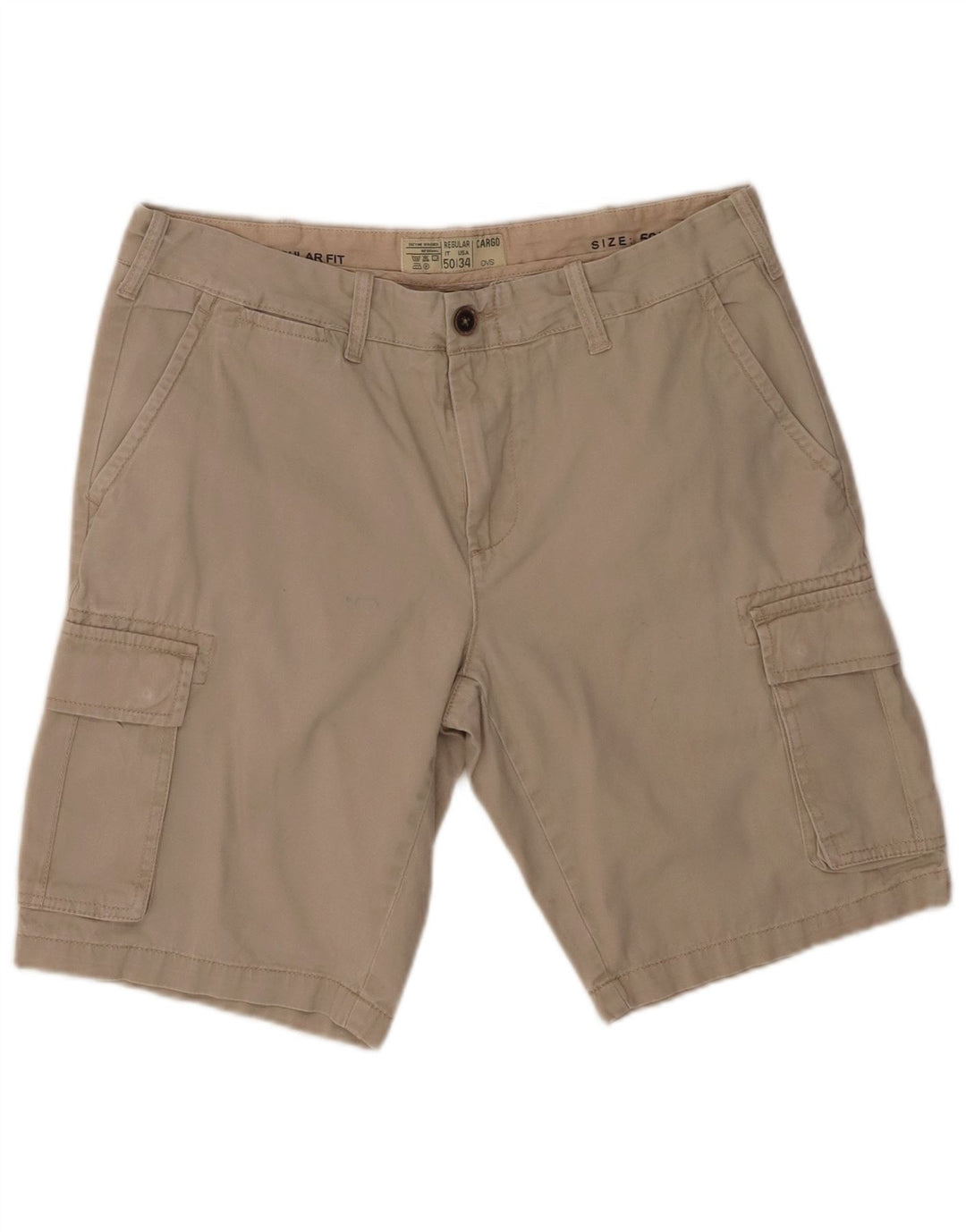 OVS Short Cargo Regular Homme IT 50 Large W34 Coton Beige