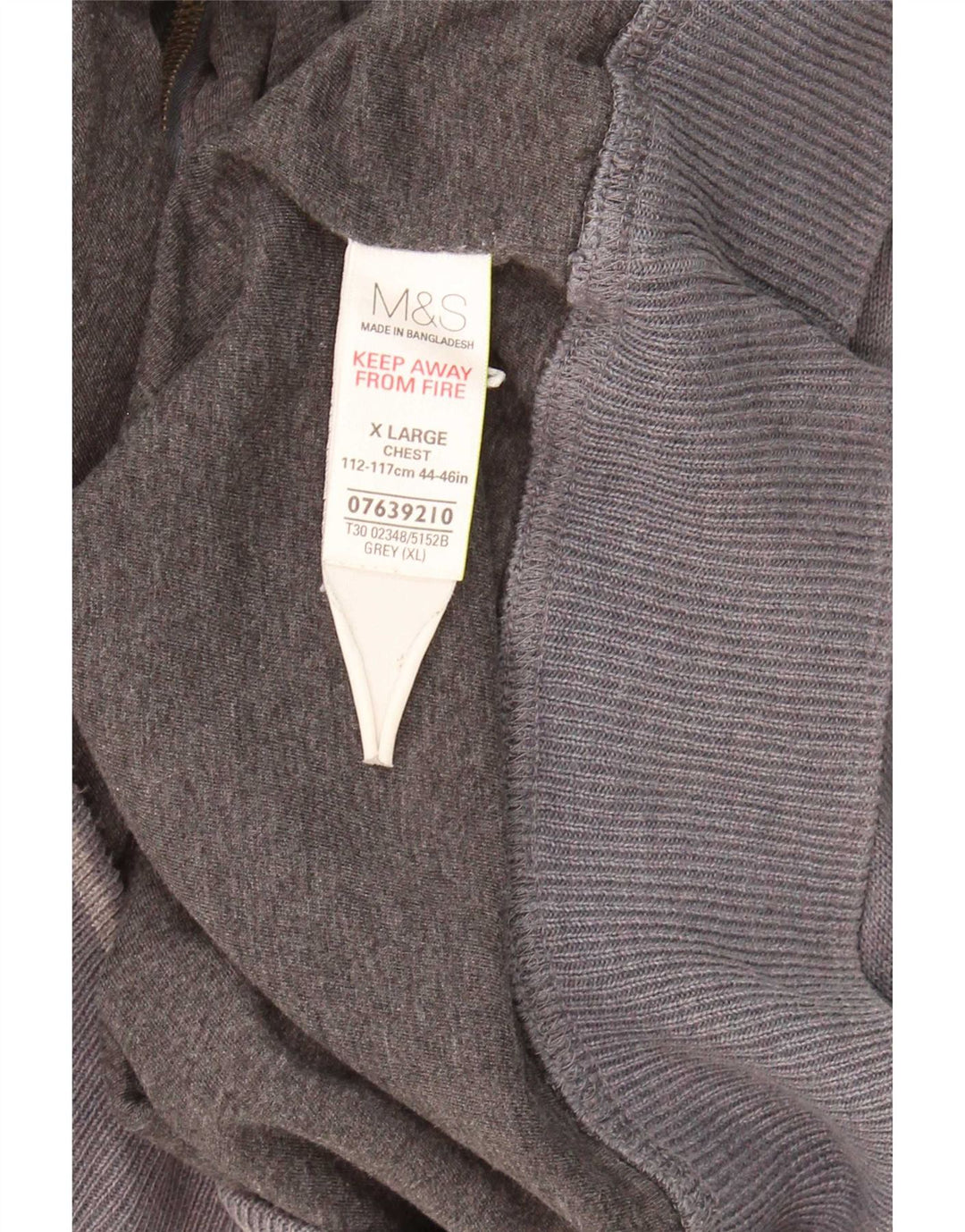 Marks & Spencer Pull Cardigan Homme XL Gris Coton