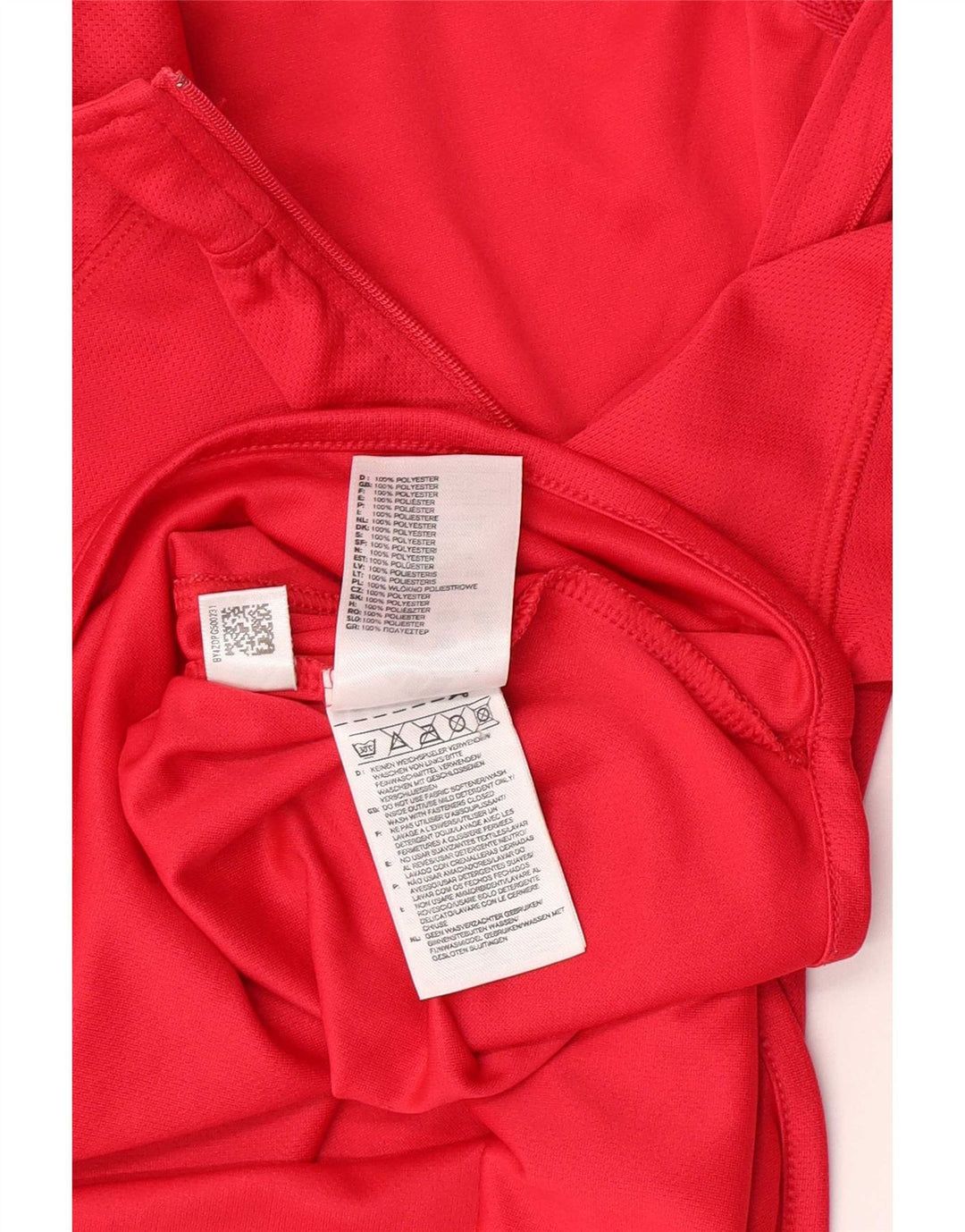 Adidas Haut de survêtement à col zippé pour femme UK 10 Petit Rose Polyester