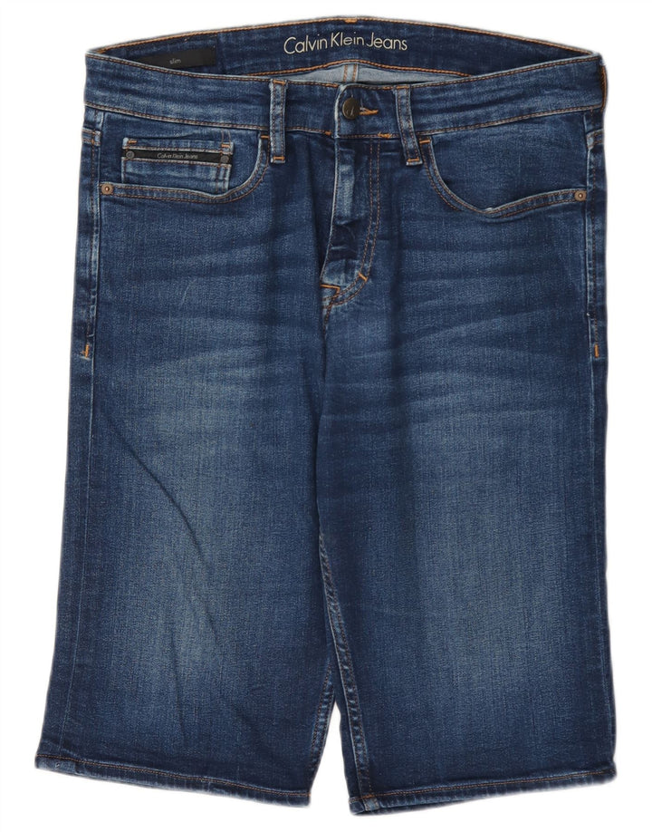 Calvin Klein Short en Jean W31 Homme Bleu Moyen Coton