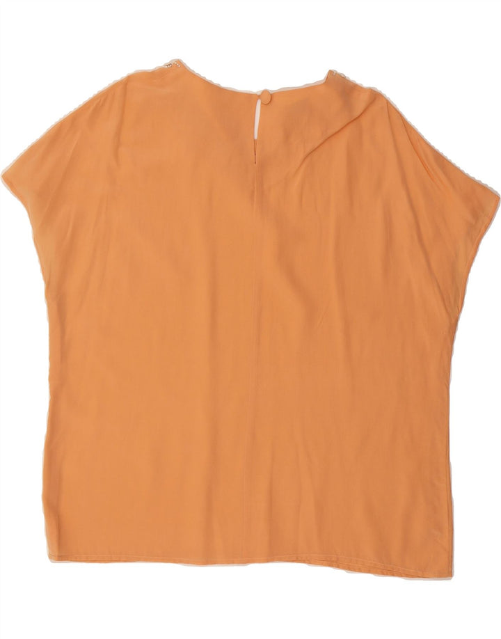 DONNA ENRICA Womens Blouse Top UK 16 Large Orange Vintage Donna Enrica and Second-Hand Donna Enrica from Messina Hembry 