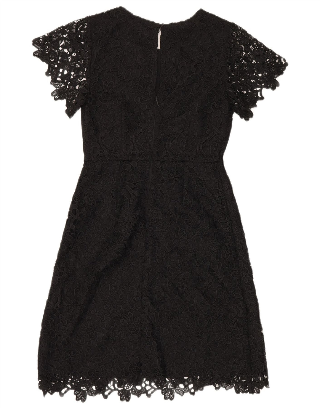 Marks & Spencer Robe fourreau en dentelle pour femme UK 8 Petit Noir Floral Polyester
