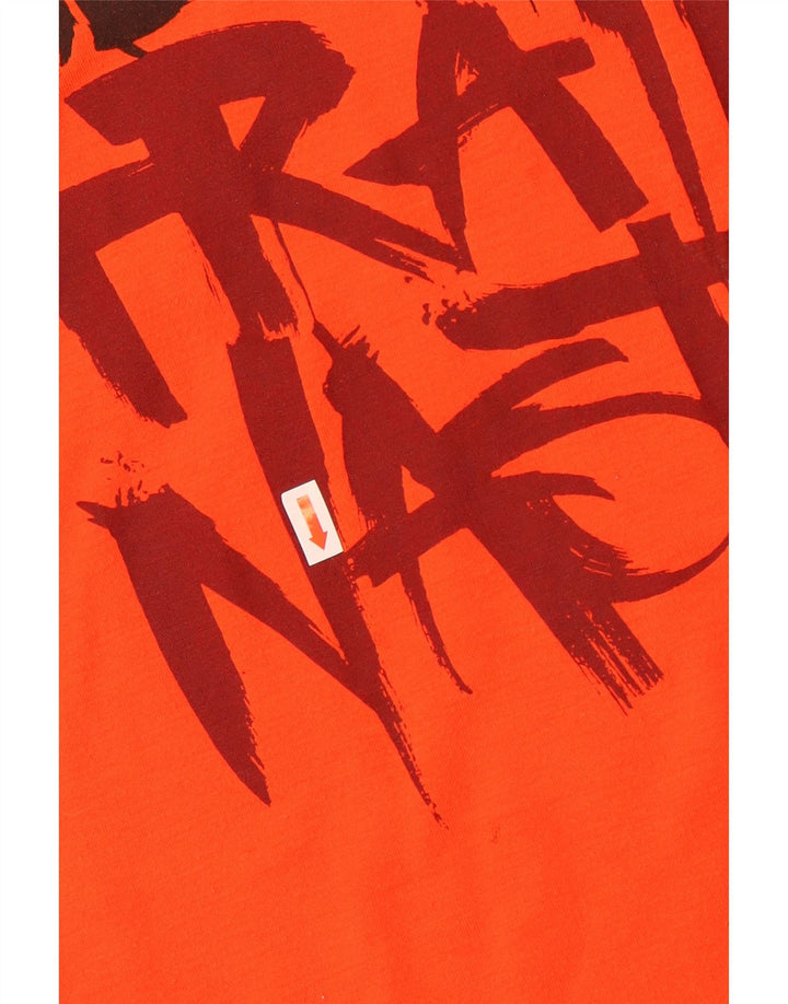 Adidas Hommes Climalite Graphic T-Shirt Haut Orange Moyen Polyester