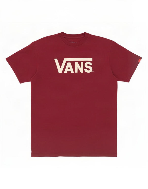 Vans T-shirt graphique coupe classique pour homme en coton bordeaux moyen