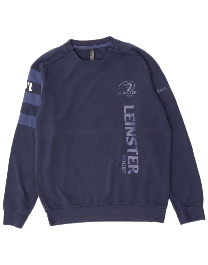 Adidas Sweat-shirt graphique pour homme en coton bleu marine Taille L