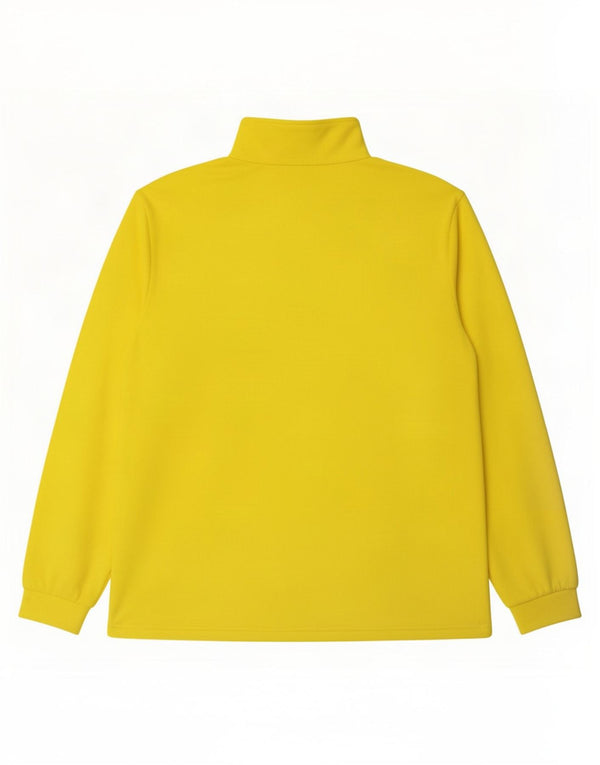 Brugi Pull polaire à col zippé pour homme 2XL Jaune Sports