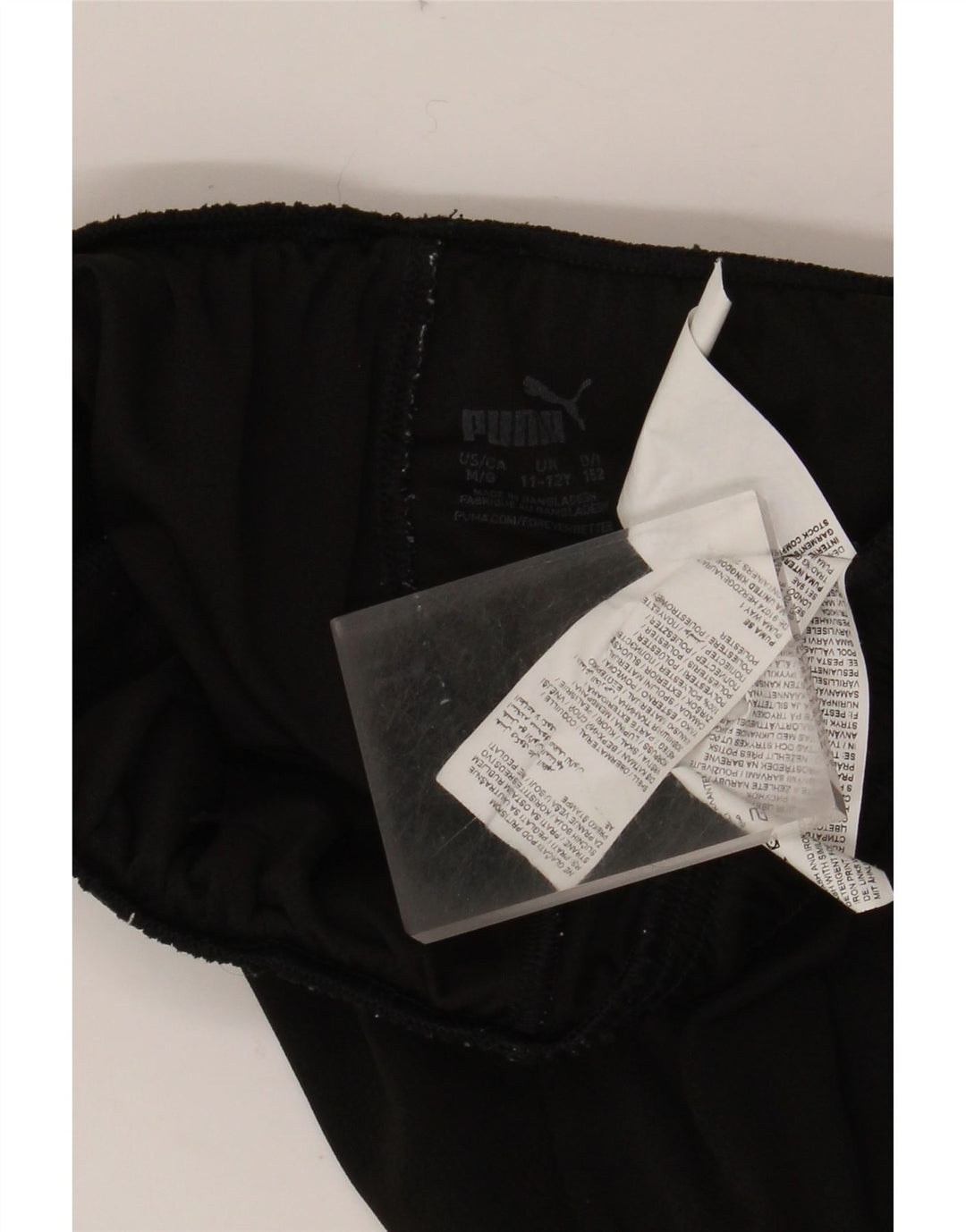 PUMA Short de sport garçon 11-12 ans Noir Polyester