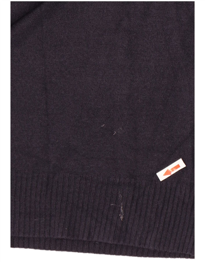 Marks & Spencer Pull col bateau pour femme UK 12 Bleu marine moyen