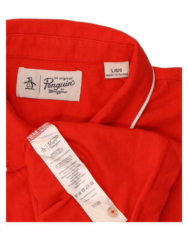 Penguin Polo Homme Grand Rouge Coton