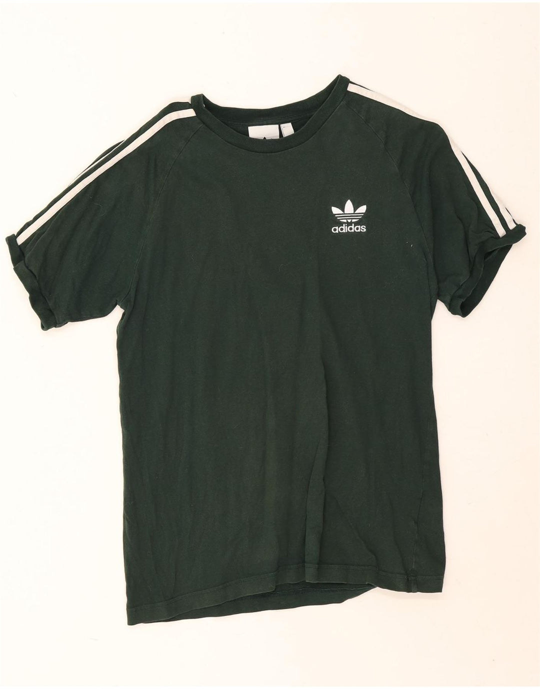 Adidas T-Shirt Homme Vert Moyen Coton
