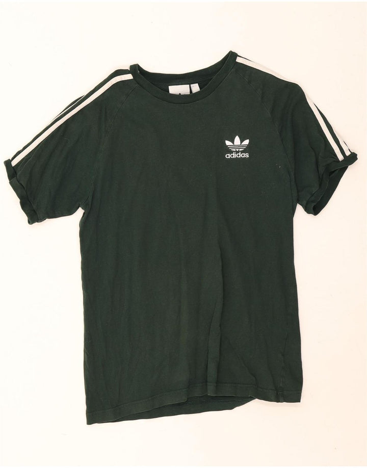 Adidas T-Shirt Homme Vert Moyen Coton