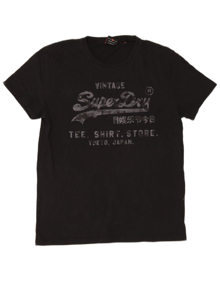 Superdry T-Shirt Graphique Homme XL Noir