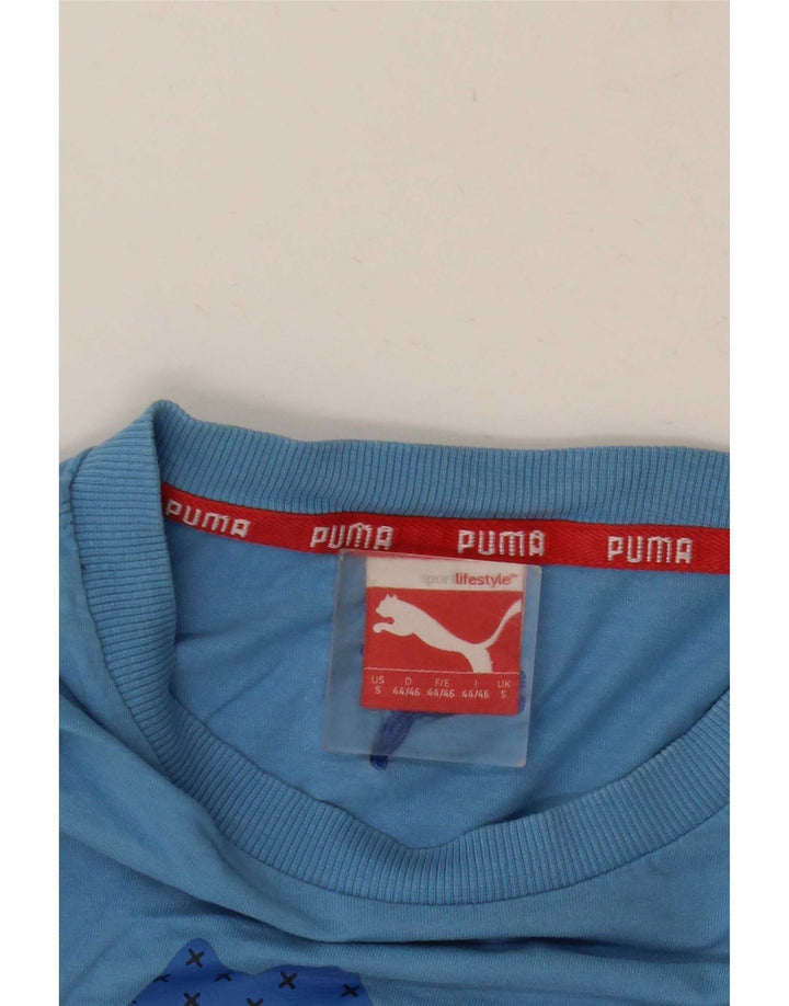 Puma T-shirt graphique pour homme petit bleu