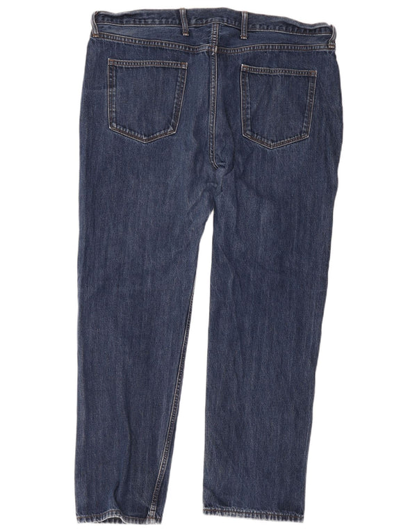 Marks & Spencer Jean droit régulier pour homme W42 L31 bleu coton